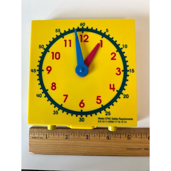 Clock Time Learner Tool Educational Toy set of 2 - Picture 5 of 5